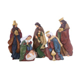 Maxbell Nativity Scene Ornament Set Resin Statue Art Craft for Office Shelf Festival