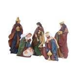 Maxbell Nativity Scene Ornament Set Resin Statue Art Craft for Office Shelf Festival