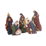 Maxbell Nativity Scene Ornament Set Resin Statue Art Craft for Office Shelf Festival