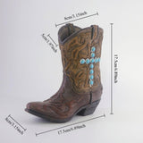Maxbell Resin Vase Boot Shaped Vase Mini Flower Vase for Living Room Balcony Bedroom