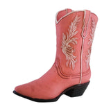 Maxbell Resin Vase Cowgirl Boot Vase Cute Dried Flower Vase for Farmhouse Book Shelf Pink