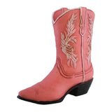Maxbell Resin Vase Cowgirl Boot Vase Cute Dried Flower Vase for Farmhouse Book Shelf Pink