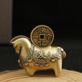 Maxbell Horse Statue Crafts Creative Feng Shui Decor for Tabletop Office Living Room