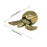 Maxbell Turtle Statue Decorative Home Decor Brass Ornament for Bookshelf Home Office