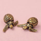 Maxbell Turtle Statue Decorative Home Decor Brass Ornament for Bookshelf Home Office