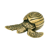 Maxbell Turtle Statue Decorative Home Decor Brass Ornament for Bookshelf Home Office