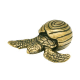 Maxbell Turtle Statue Decorative Home Decor Brass Ornament for Bookshelf Home Office