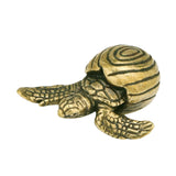 Maxbell Turtle Statue Decorative Home Decor Brass Ornament for Bookshelf Home Office