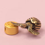 Maxbell Turtle Statue Decorative Home Decor Brass Ornament for Bookshelf Home Office