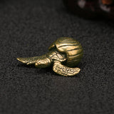 Maxbell Turtle Statue Decorative Home Decor Brass Ornament for Bookshelf Home Office
