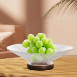 Maxbell Decorative Bowl Glass Snacks Fruit Basket for Countertop Home Breads Snacks