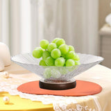 Maxbell Decorative Bowl Glass Snacks Fruit Basket for Countertop Home Breads Snacks