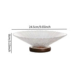 Maxbell Decorative Bowl Glass Snacks Fruit Basket for Countertop Home Breads Snacks