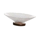 Maxbell Decorative Bowl Glass Snacks Fruit Basket for Countertop Home Breads Snacks