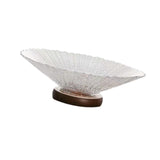 Maxbell Decorative Bowl Glass Snacks Fruit Basket for Countertop Home Breads Snacks