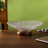 Maxbell Decorative Bowl Glass Snacks Fruit Basket for Countertop Home Breads Snacks