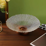 Maxbell Decorative Bowl Glass Snacks Fruit Basket for Countertop Home Breads Snacks