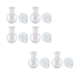 Maxbell Plant Propagation Bulbs with Suction Cup Hooks for Living Room Flowers Decor 2Pcs