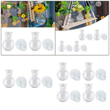 Maxbell Plant Propagation Bulbs with Suction Cup Hooks for Living Room Flowers Decor 2Pcs