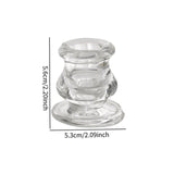 Maxbell 6 Pieces Tea Light Holder Clear Tealight Cups Holder for Ceremony Table