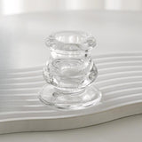 Maxbell 6 Pieces Tea Light Holder Clear Tealight Cups Holder for Ceremony Table