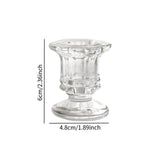 Maxbell 6x Tea Light Holder Taper Candle Holders for Ceremony Wedding Birthday Party