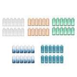 Maxbell 12Pcs Glass Bud Vases Mini Flower Vases for Indoor Outdoor Shelf Living Room Clear