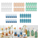Maxbell 12Pcs Glass Bud Vases Mini Flower Vases for Indoor Outdoor Shelf Living Room Clear