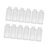 Maxbell 12Pcs Glass Bud Vases Mini Flower Vases for Indoor Outdoor Shelf Living Room Clear