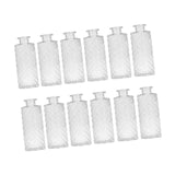 Maxbell 12Pcs Glass Bud Vases Mini Flower Vases for Indoor Outdoor Shelf Living Room Clear
