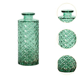 Maxbell 12Pcs Glass Bud Vases Mini Flower Vases for Indoor Outdoor Shelf Living Room Green