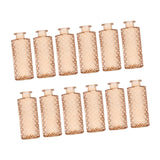 Maxbell 12Pcs Glass Bud Vases Mini Flower Vases for Indoor Outdoor Shelf Living Room Brown