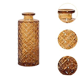 Maxbell 12Pcs Glass Bud Vases Mini Flower Vases for Indoor Outdoor Shelf Living Room Brown