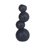 Maxbell Ceramic Flower Vase Modern Elegant Artistic Vase for Dinner Table Party Desk L black