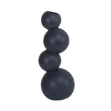 Maxbell Ceramic Flower Vase Modern Elegant Artistic Vase for Dinner Table Party Desk L black