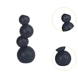 Maxbell Ceramic Flower Vase Modern Elegant Artistic Vase for Dinner Table Party Desk L black