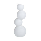 Maxbell Ceramic Flower Vase Modern Elegant Artistic Vase for Dinner Table Party Desk L white
