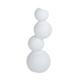 Maxbell Ceramic Flower Vase Modern Elegant Artistic Vase for Dinner Table Party Desk L white