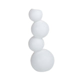 Maxbell Ceramic Flower Vase Modern Elegant Artistic Vase for Dinner Table Party Desk L white