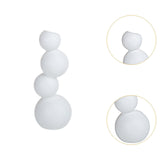 Maxbell Ceramic Flower Vase Modern Elegant Artistic Vase for Dinner Table Party Desk L white