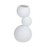 Maxbell Ceramic Flower Vase Modern Elegant Artistic Vase for Dinner Table Party Desk S white