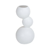 Maxbell Ceramic Flower Vase Modern Elegant Artistic Vase for Dinner Table Party Desk S white