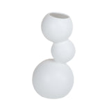 Maxbell Ceramic Flower Vase Modern Elegant Artistic Vase for Dinner Table Party Desk S white