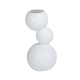 Maxbell Ceramic Flower Vase Modern Elegant Artistic Vase for Dinner Table Party Desk S white