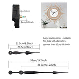 Maxbell Clock Movement Clocks Repair Parts Sturdy DIY Clocks Accessories Replacement Black