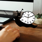 Maxbell Desk Clock Quiet Cartoon Decorative Table Clock for Indoor Bedroom Fireplace