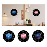 Maxbell Wall Clock 30cm Easy to Read Minimalism Silent for Restaurant Office Bar Sea Picture