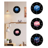 Maxbell Wall Clock 30cm Easy to Read Minimalism Silent for Restaurant Office Bar Sea Picture