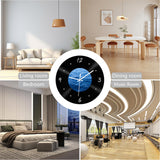 Maxbell Wall Clock 30cm Easy to Read Minimalism Silent for Restaurant Office Bar Sea Picture