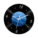 Maxbell Wall Clock 30cm Easy to Read Minimalism Silent for Restaurant Office Bar Sea Picture